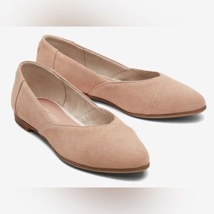 Toms Suede Jutti Brown/Tan Flats Sz 7